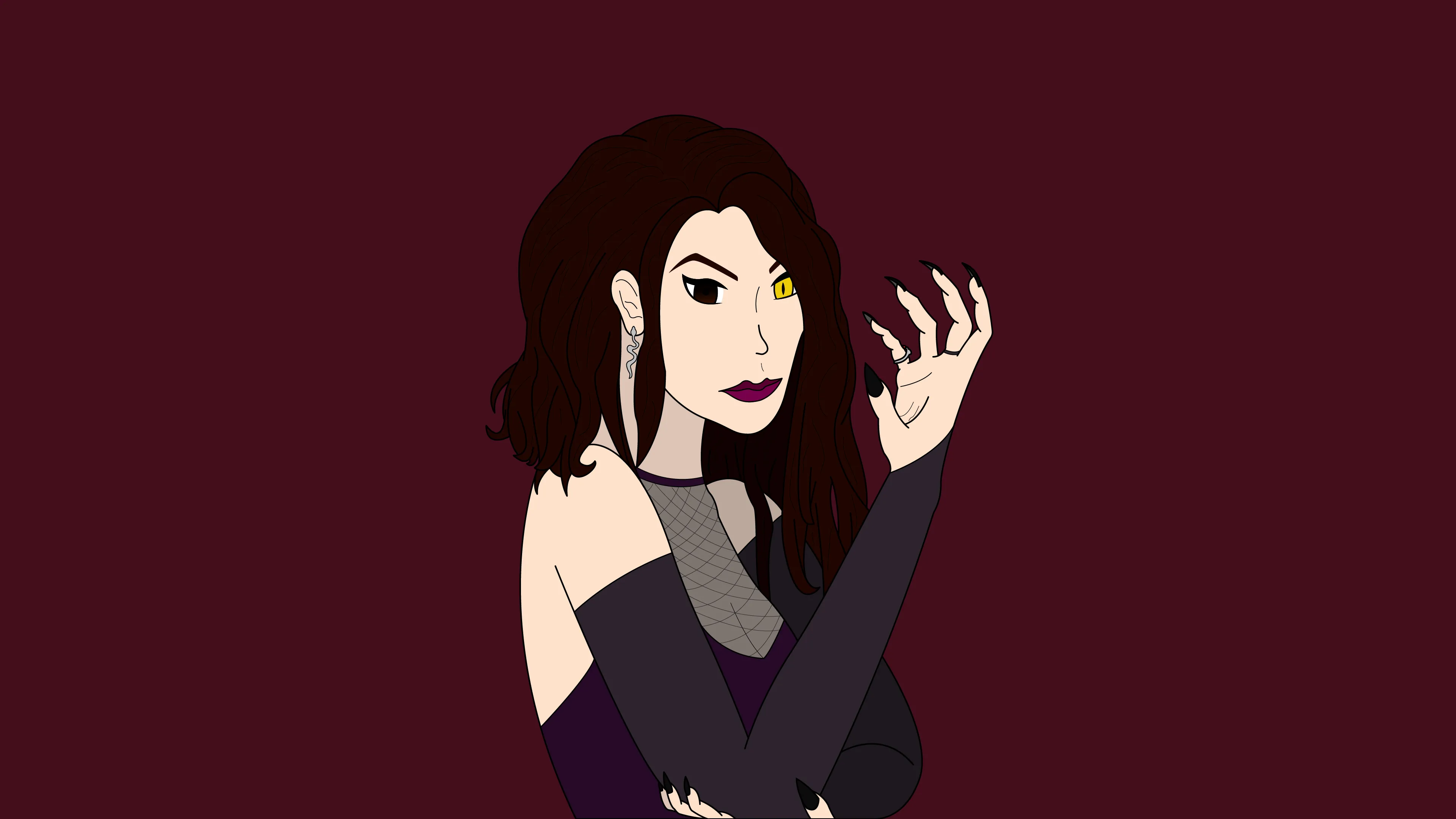 Talia — flat colour (purple)