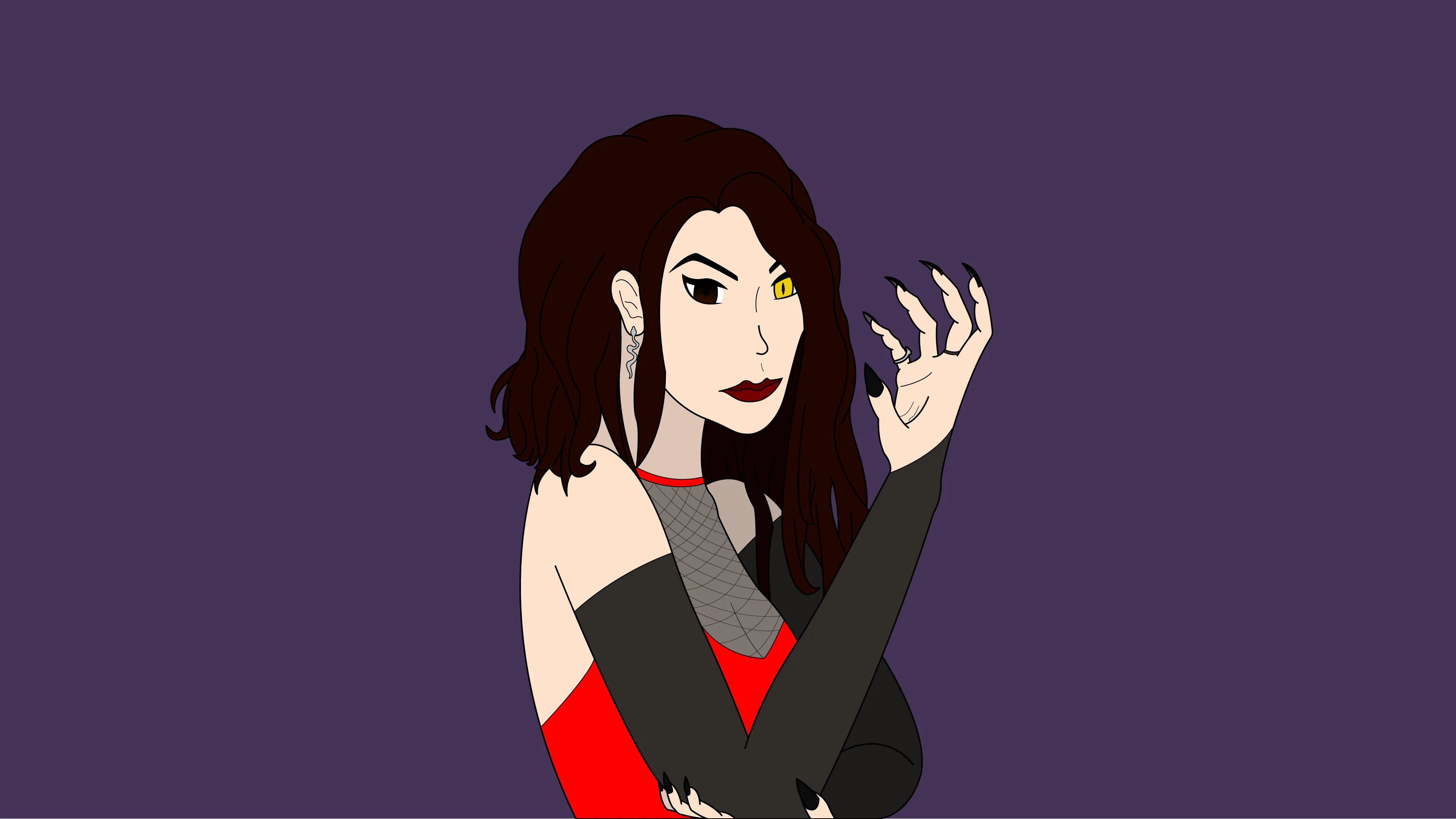 Talia — flat colour (red)