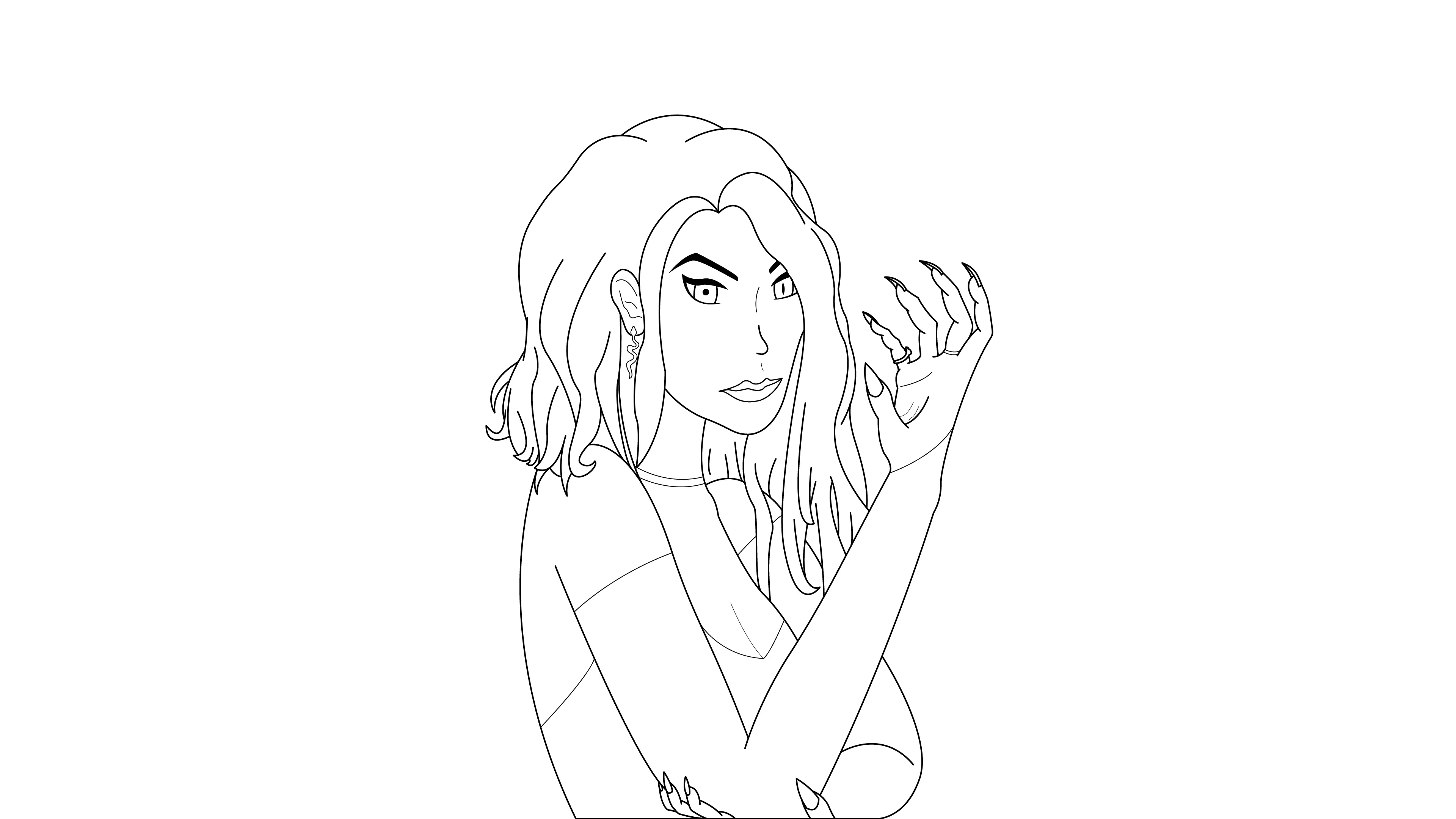 Talia — line art